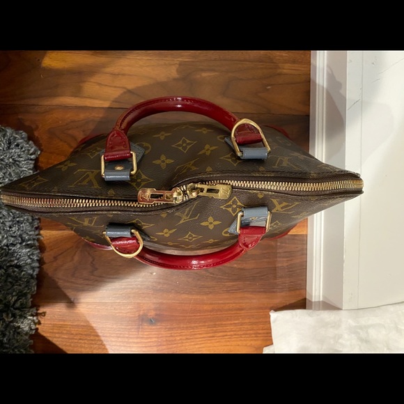 Louis Vuitton Alma custom scarlet and grey bag - Picture 11 of 12